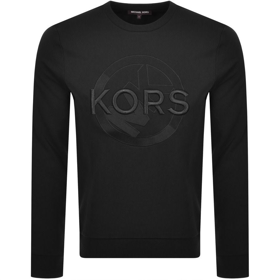 Alternative Image for ProductMichael Kors Logo Crew Neck Sweatshirt Black1